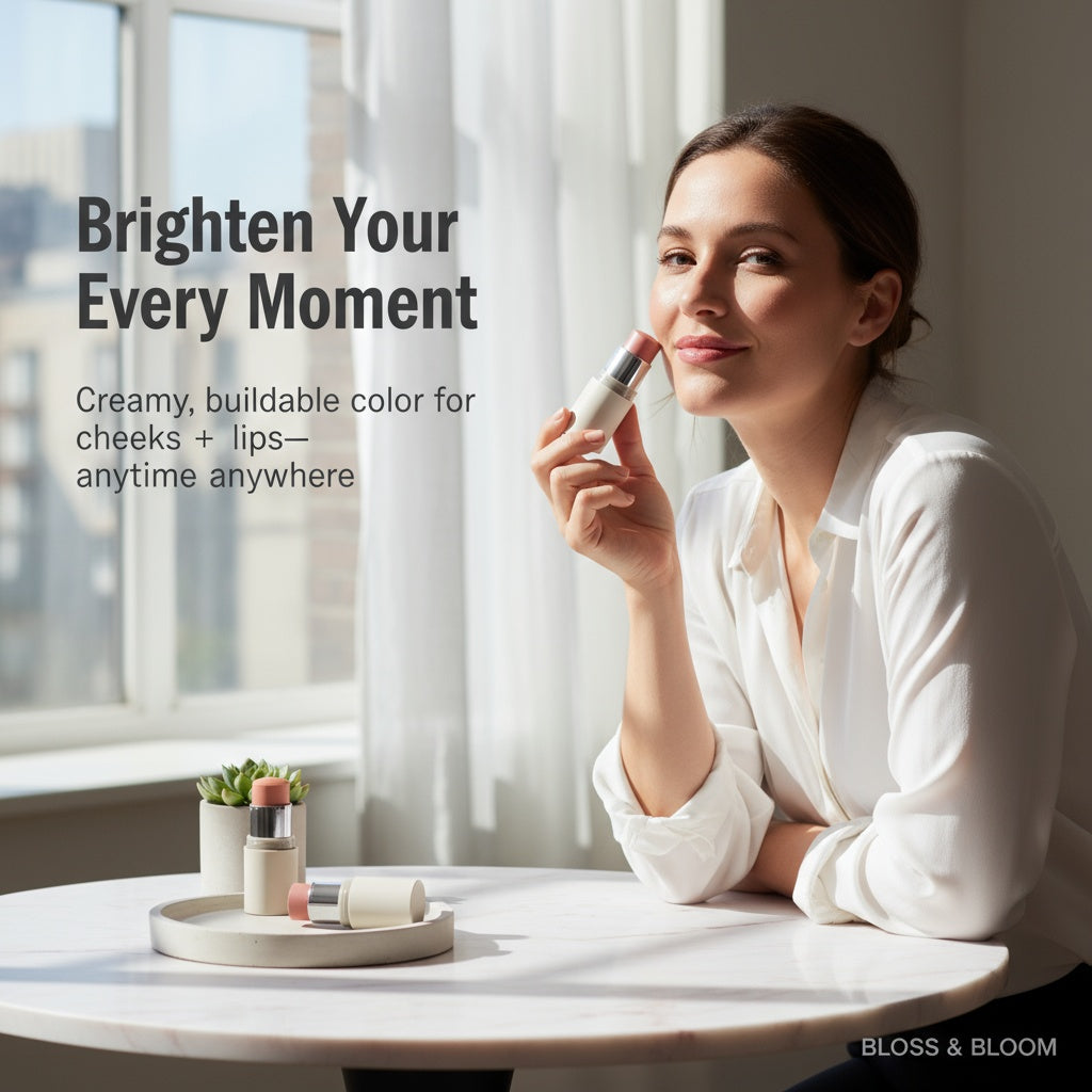 Bloss & Bloom Multi Stick- Glow Anytime, Anywhere- Compact Design To Take It With You Anywhere - Easy To Apply.