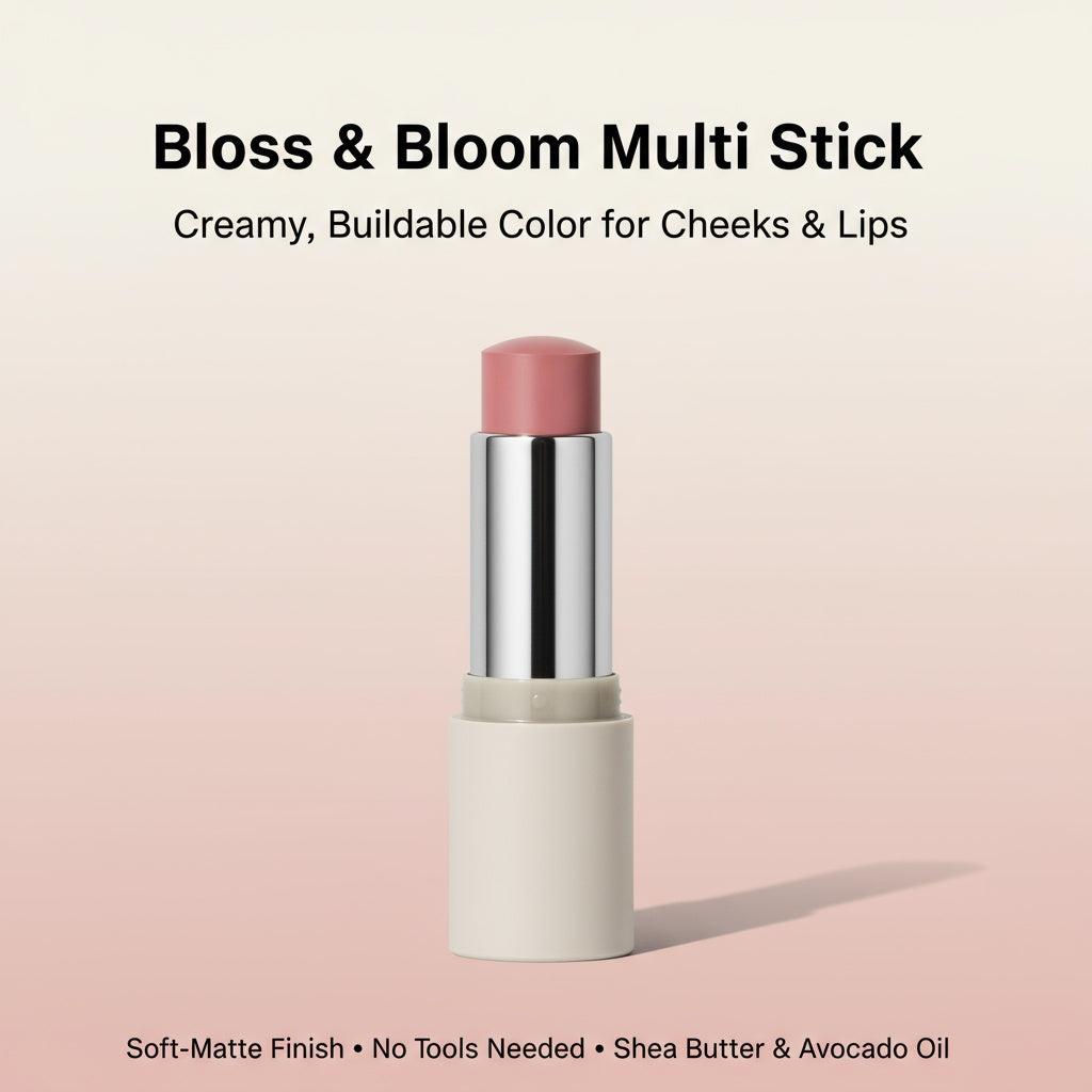 Bloss & Bloom Multi Stick- Glow Anytime, Anywhere- Compact Design To Take It With You Anywhere - Easy To Apply.